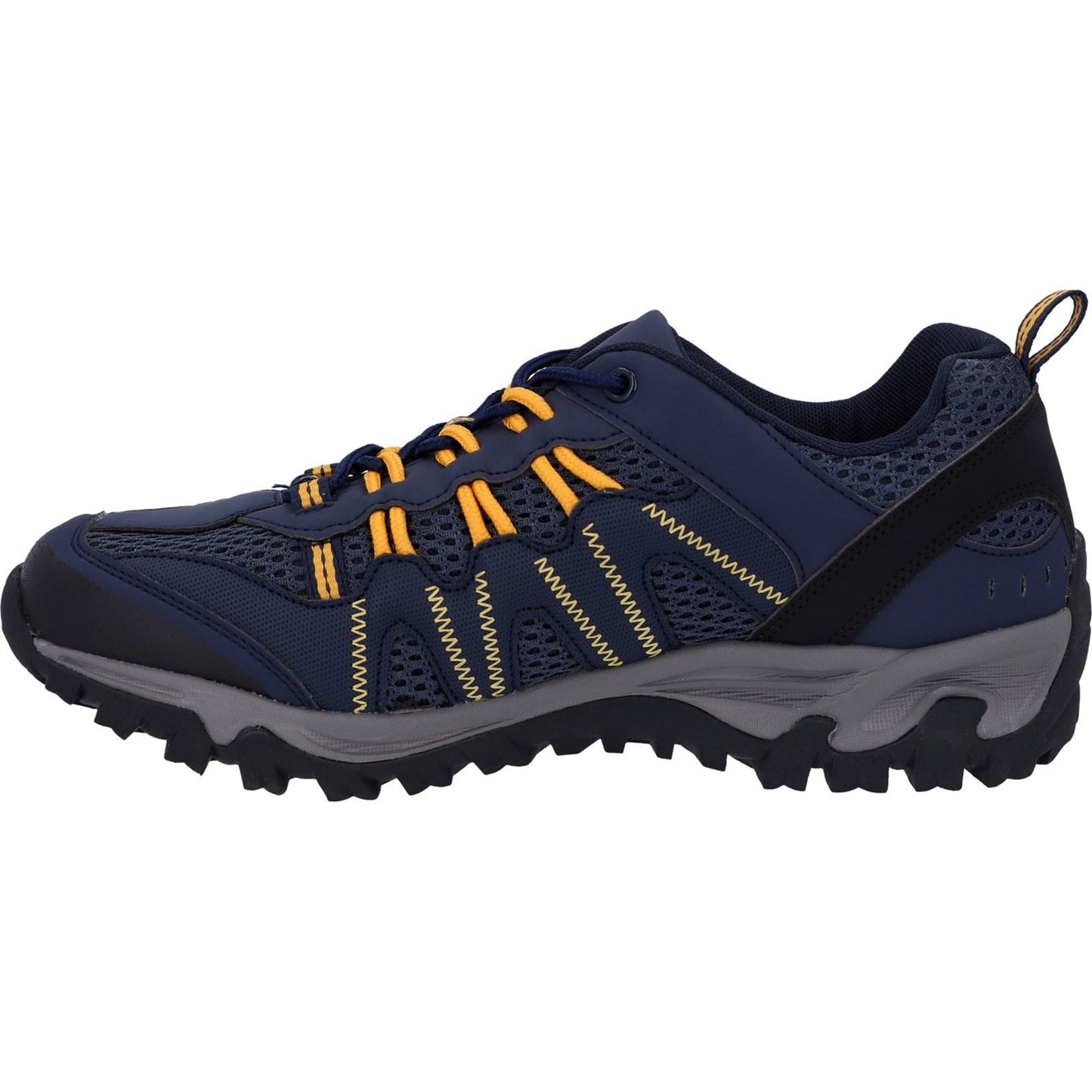 Hi-Tec Jaguar Polyester Men's Navy/Yellow Hiking Boots