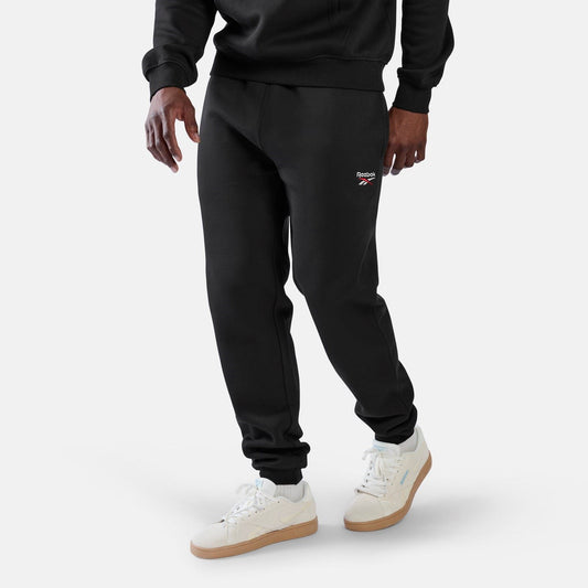 Reebok ID 2-Colour Logo Cuffed Cotton Men's Black Joggers
