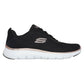 Skechers Women's Flex Appeal 5.0 Uptake Trainers in Black/Rose Gold