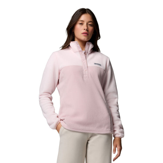 Columbia Benton Springs 1/2 Snap Pull Over II Polyester Women's Pink Fleece Pullover