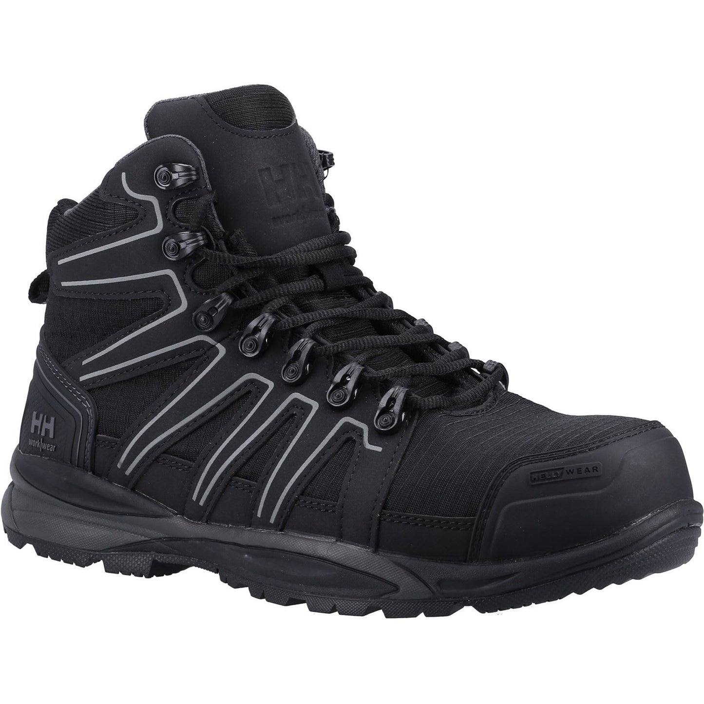 Helly Hansen Workwear Unisex Manchester Mid S3 Safety Boot in Black/Grey