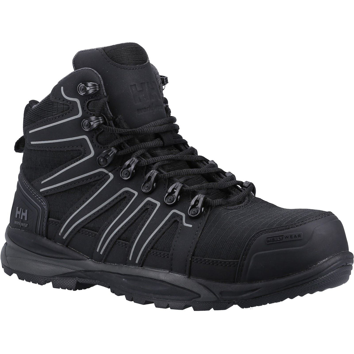 Manchester Mid S3 Safety Boot Black Grey