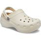 Crocs Women's Classic Platform Lined Clog in Bone