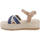 Hush Puppies Jemma Espadrille Polyurethane Women's Navy Sandals