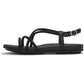 Fitflop Fino Toe-Post Leather Women's All Black Sandals