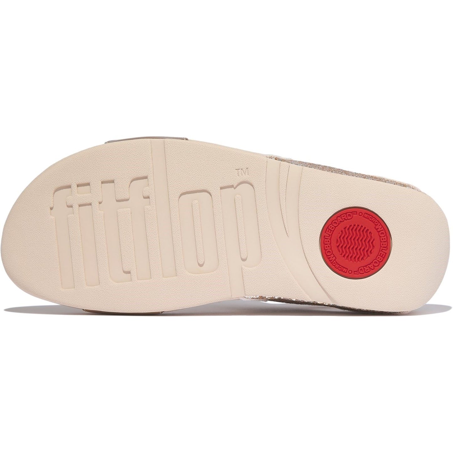 Fitflop Lulu 2 Bar Glitter Polyurethane Women's Platino/Silver Sandals
