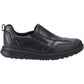 Hush Puppies Sergio Leather Youth Black Loafers