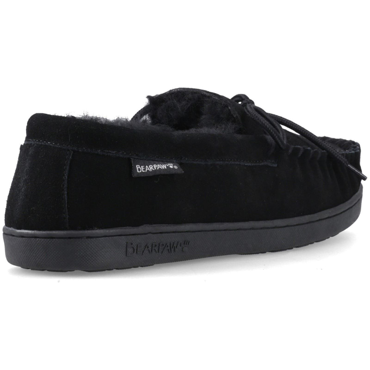 Bearpaw Moc II Suede Men's Black Slippers