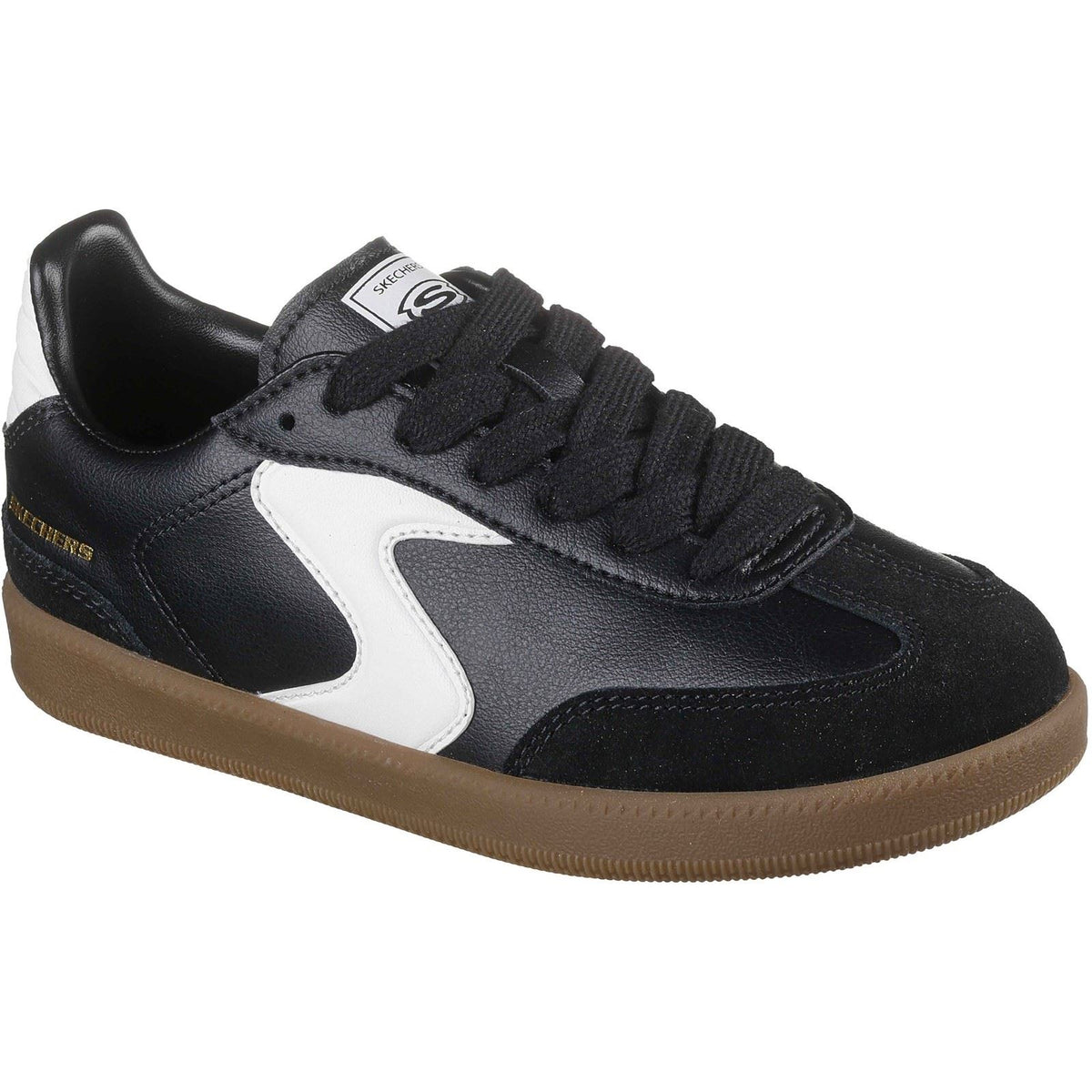 Skechers Hotshot Junior Varsity Boy's Black/White Trainers