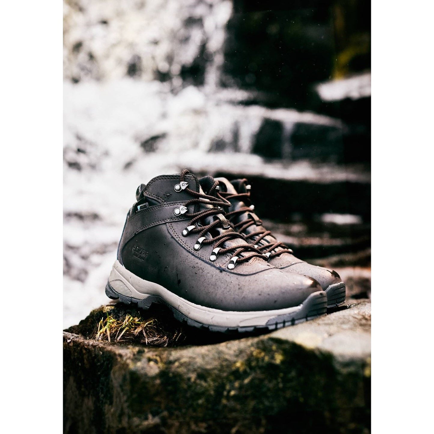 Hi-Tec Eurotrek Lite Waterproof Faux Leather Men's Dark Chocolate Hiking Boots