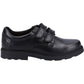 Hush Puppies Logan Leather Youth Black Shoes