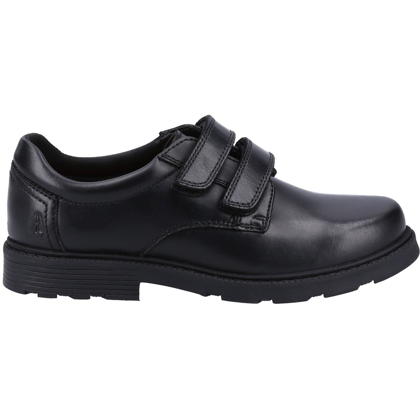 Hush Puppies Logan Leather Youth Black Shoes