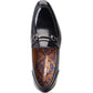 Base London Men's Russo Buckle Loafer in Black