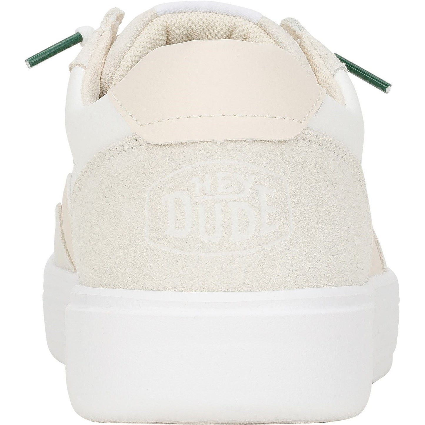 HEYDUDE Men's Hudson Classic Trainers in Light Beige/White