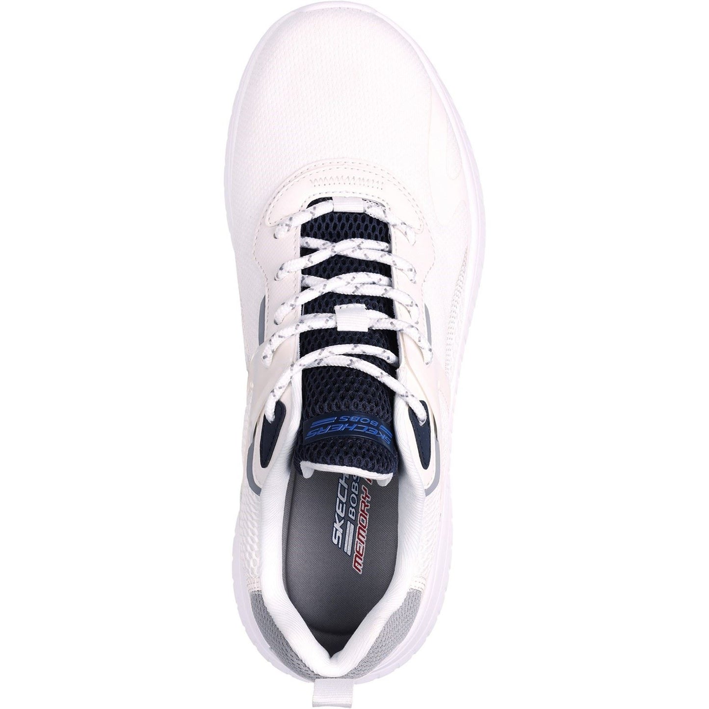 Skechers Men's Bobs Squad Chaos Elevated Drift Trainers in White/Multi