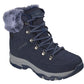 Skechers Trego Stormie Frost Leather Women's Navy Winter Ankle Boots