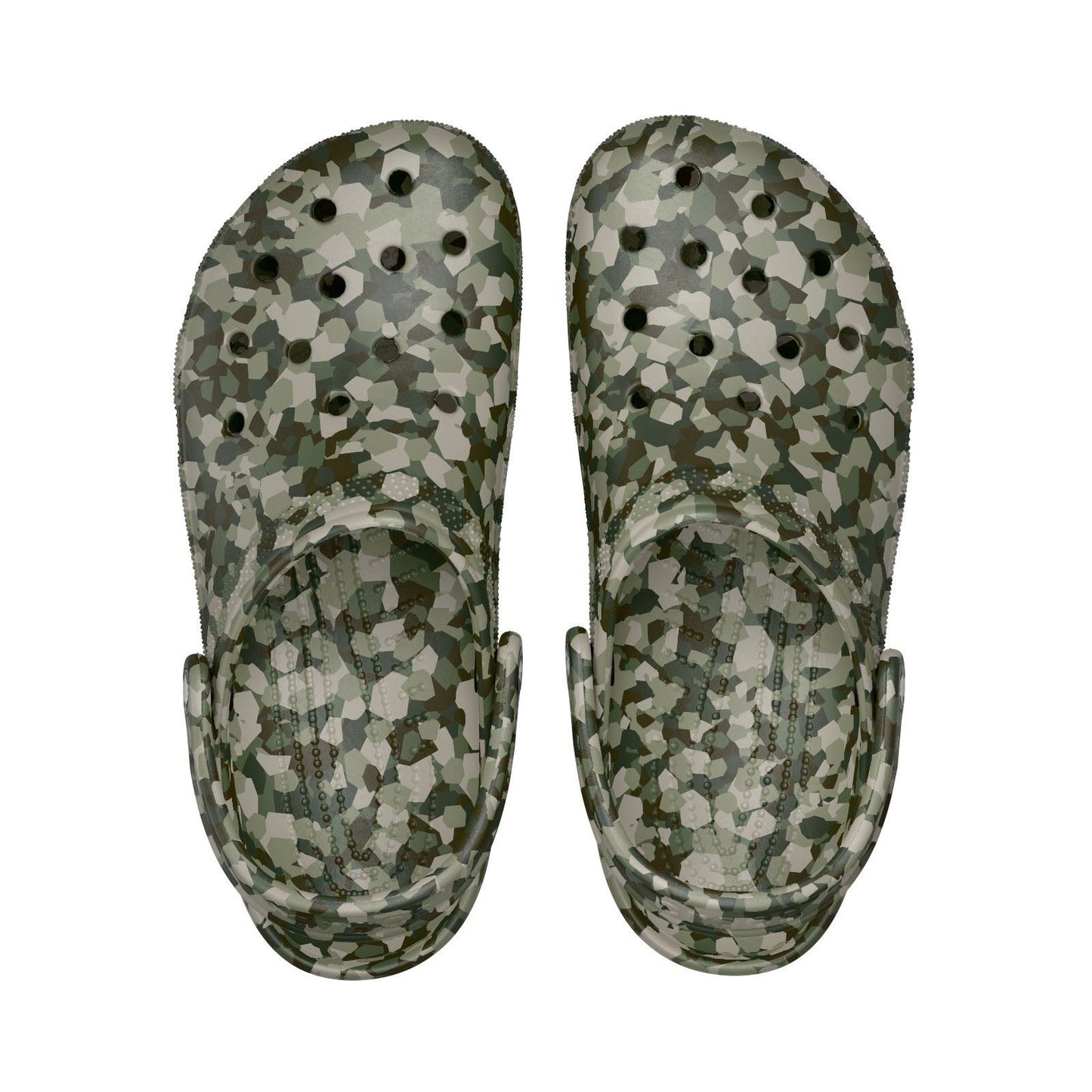 Crocs Classic Confetti EVA Men's Army Green Clogs