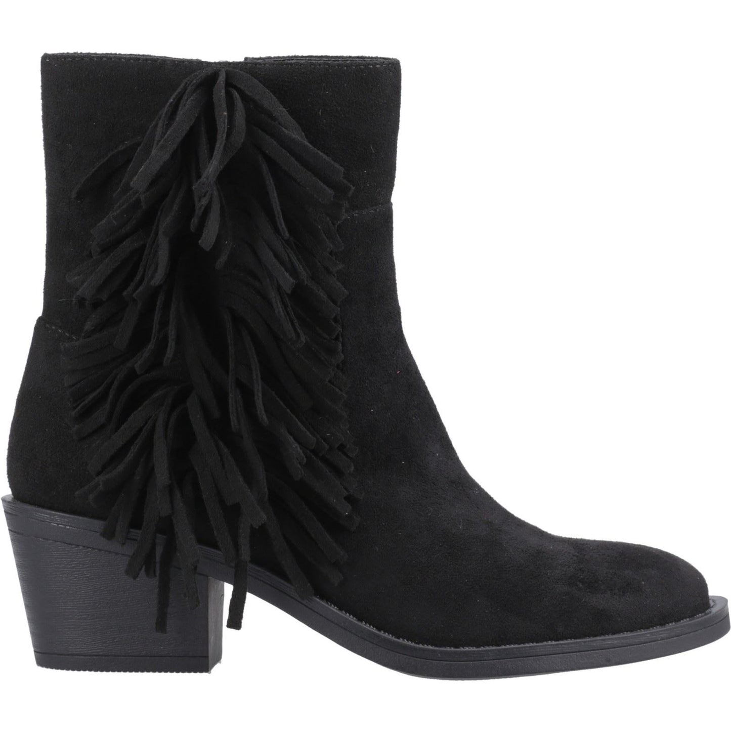 Rocket Dog Yankee Faux Suede Women's Black Heeled Ankle Boots