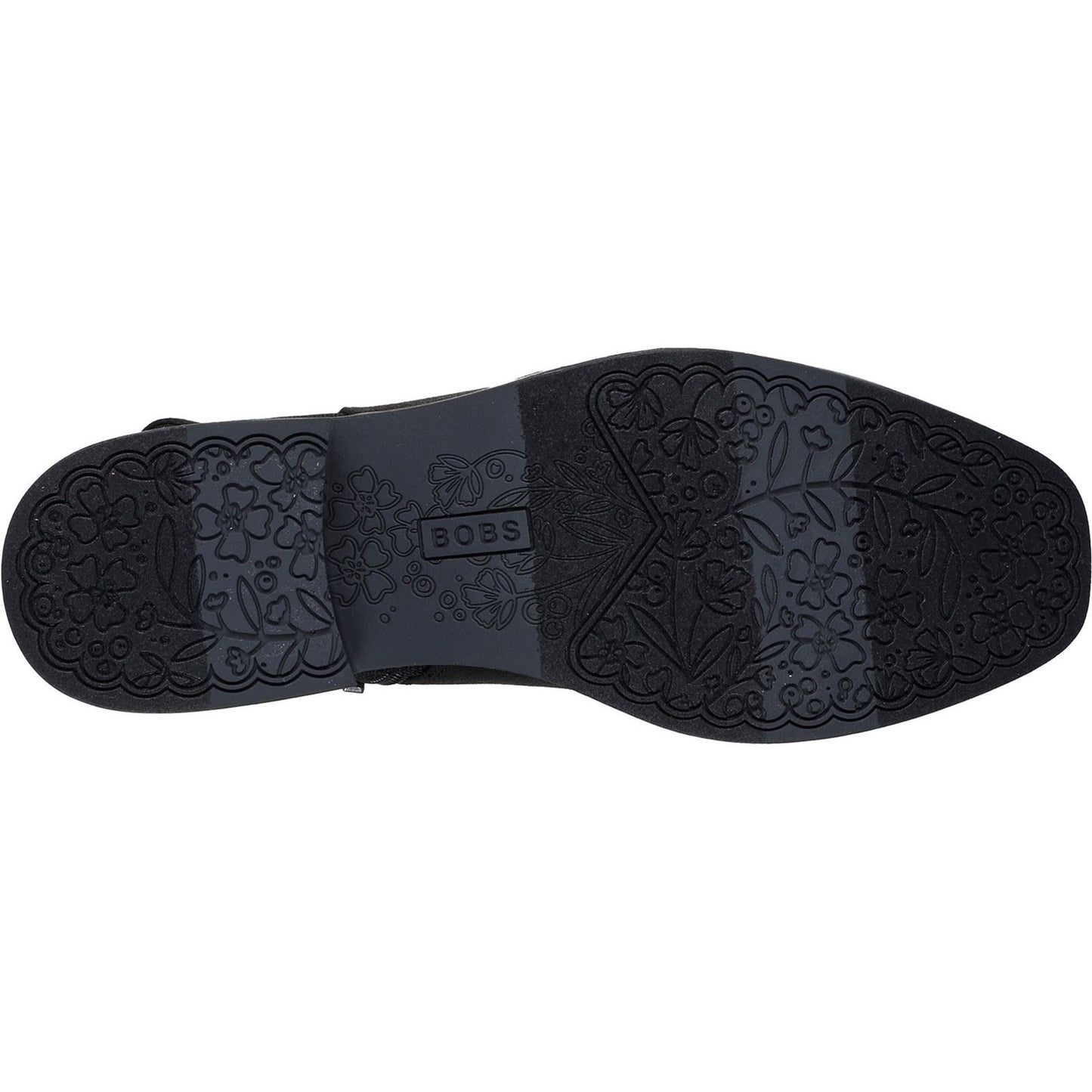 Skechers BOBS Wander Luxe Textile Women's Black Heeled Ankle Boots