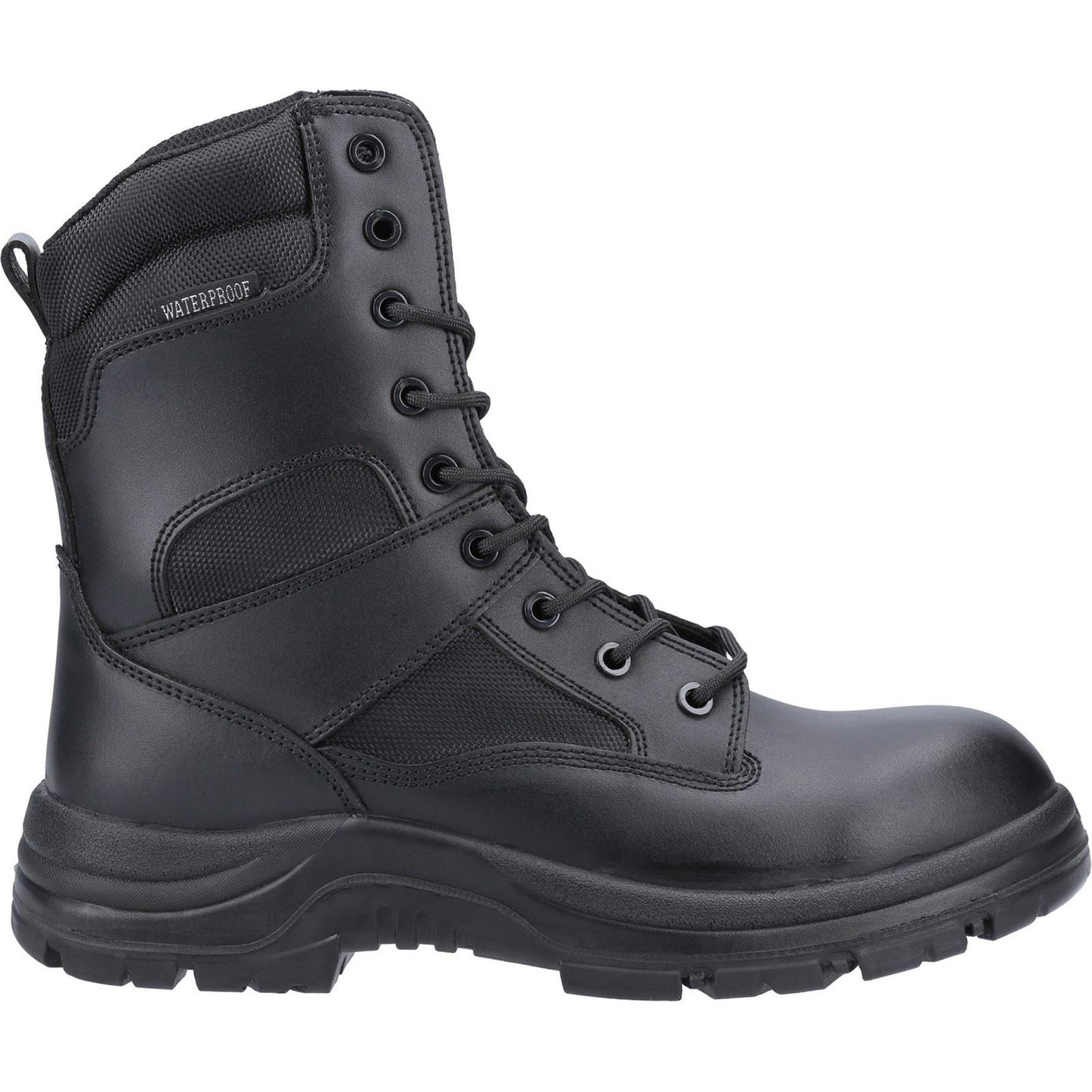 Amblers Safety Combat Hi-Leg Waterproof Metal Free Boot in Black