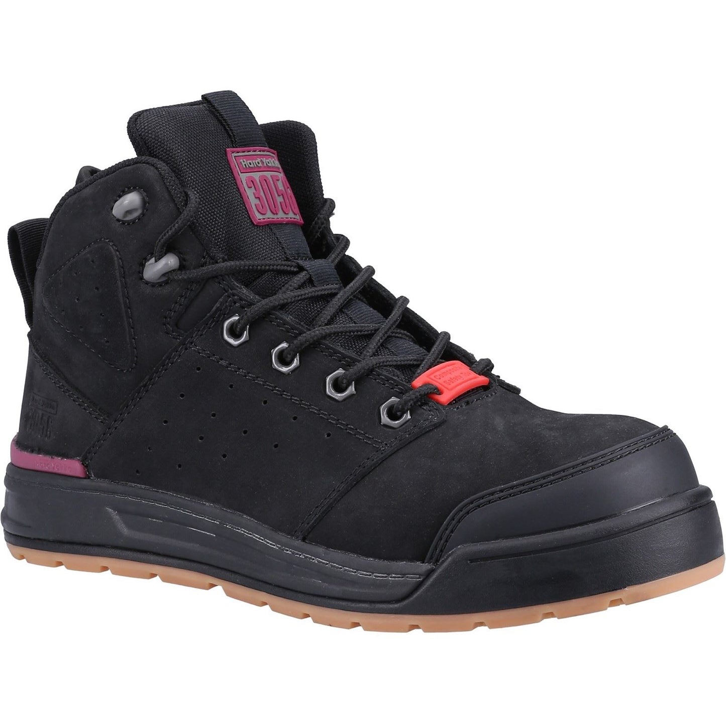 Hard Yakka Women's 3056 PR Side Zip Safety Boot in Black