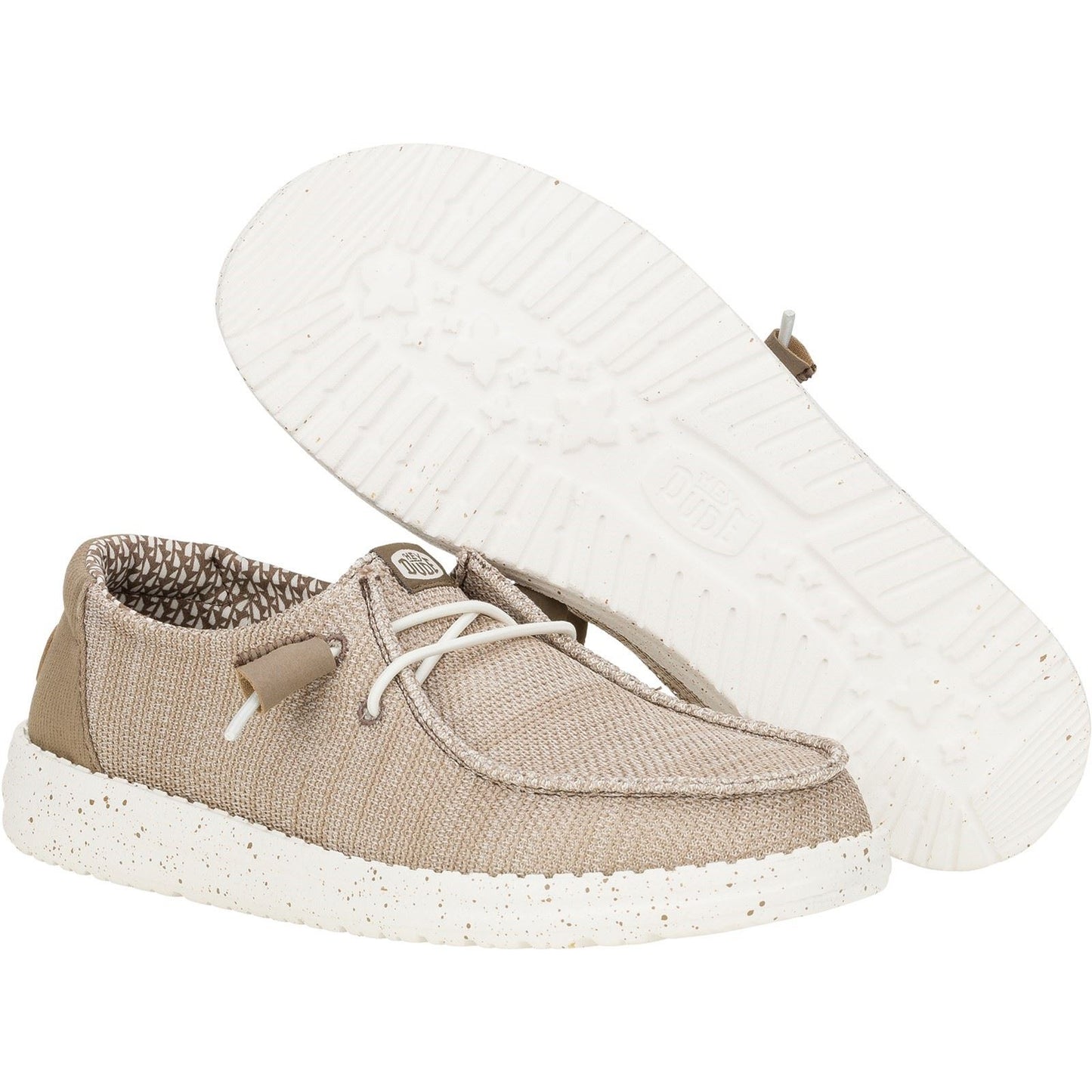 HEYDUDE Women's Wendy Stretch Mesh Shoes in Walnut