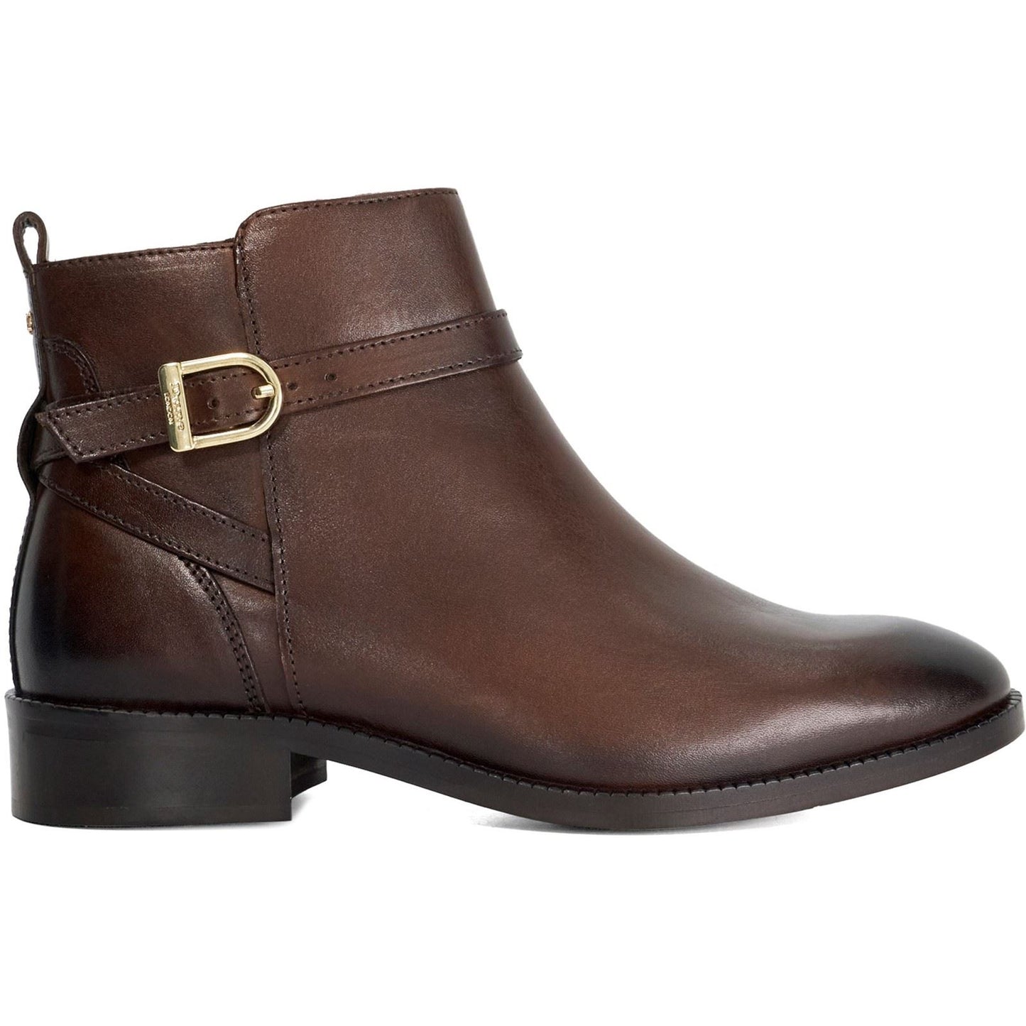 Dune Pemma Leather Women's Brown Boots