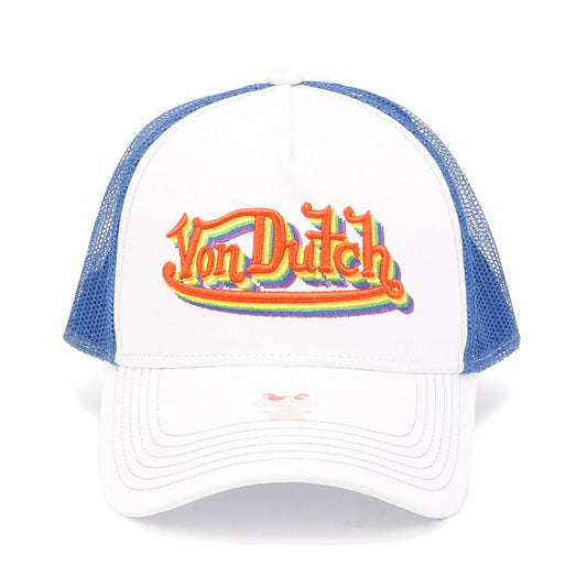 Von Dutch Trucker Newark Cotton White / Rainbow Caps