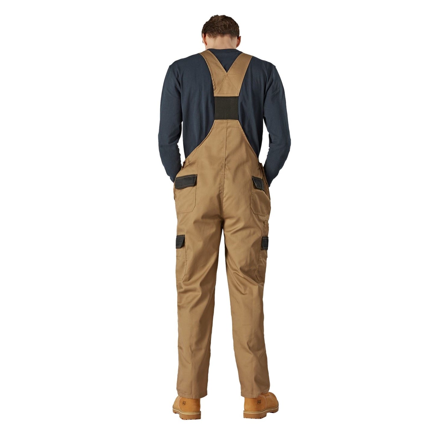 Dickies Men's Everyday Bib and Brace in Antique Penny/Black