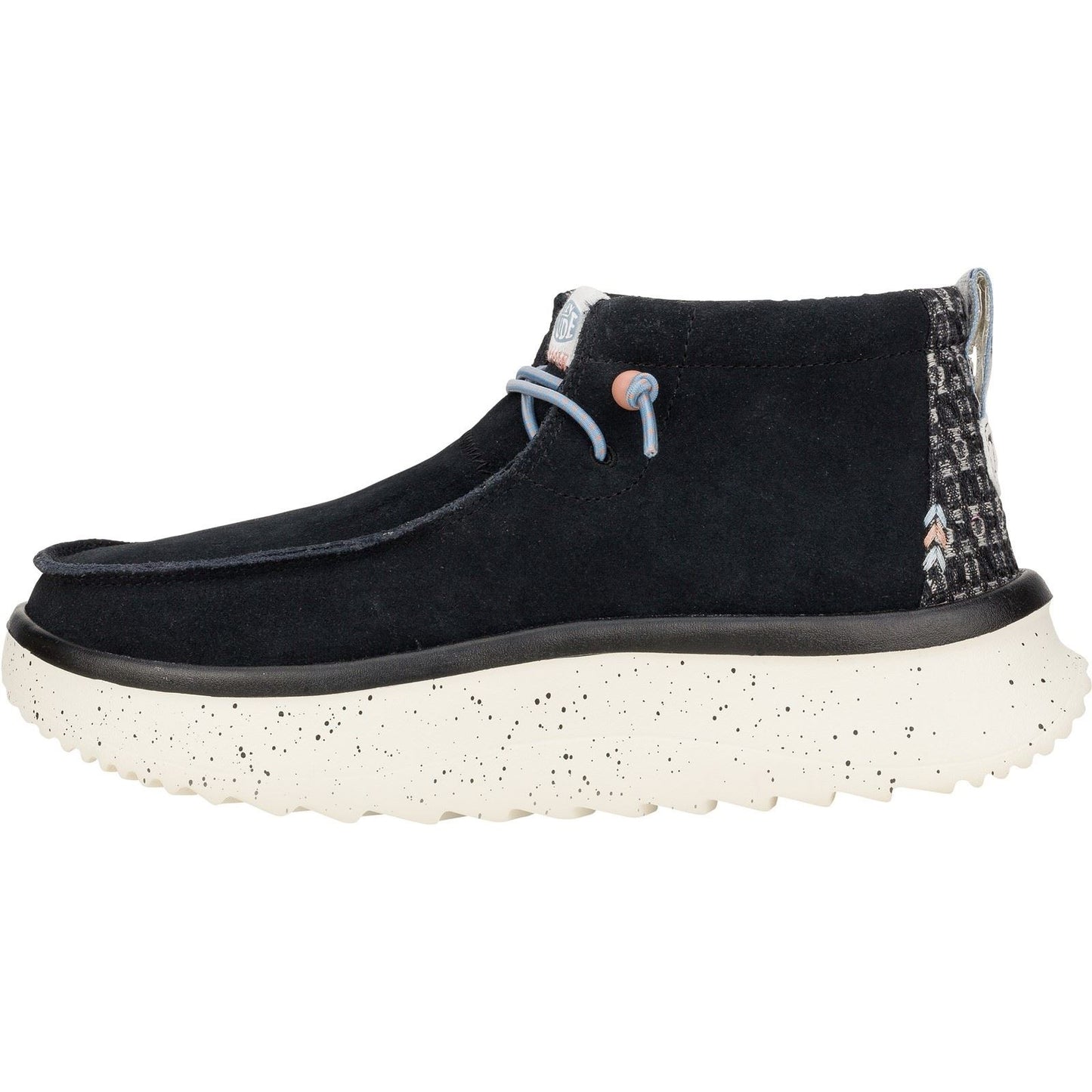 HEYDUDE Women's Wendy Peak Hi Suede Ankle Boots in Black