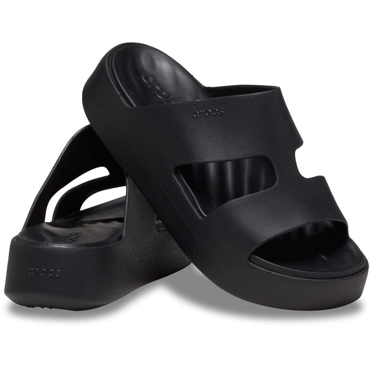 Crocs Women's Getaway Platform H-Strap Mule in Black