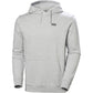 Helly Hansen Sport Core Graphic Hoodie Cotton Men's Grey Hooded Sweatshirt