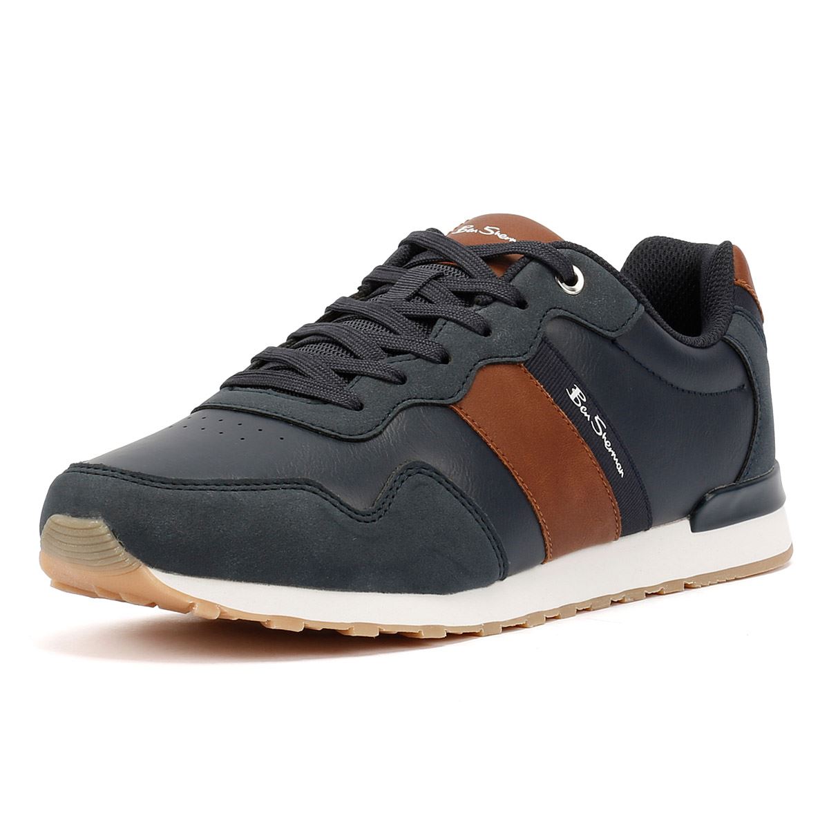 Ben Sherman - BS19018 MENS OWEN RETRO SHOE NAVY/TAN