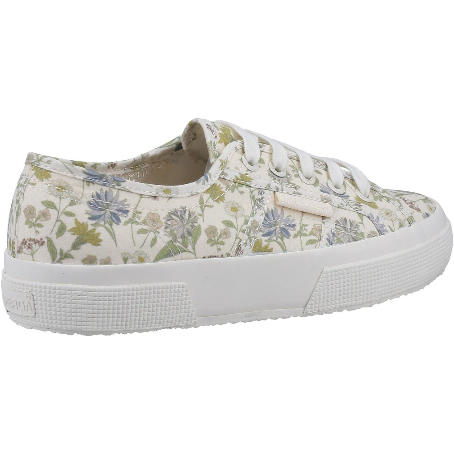 Superga Women's 2750 FLORAL PRINT Trainer in White/Floral Print