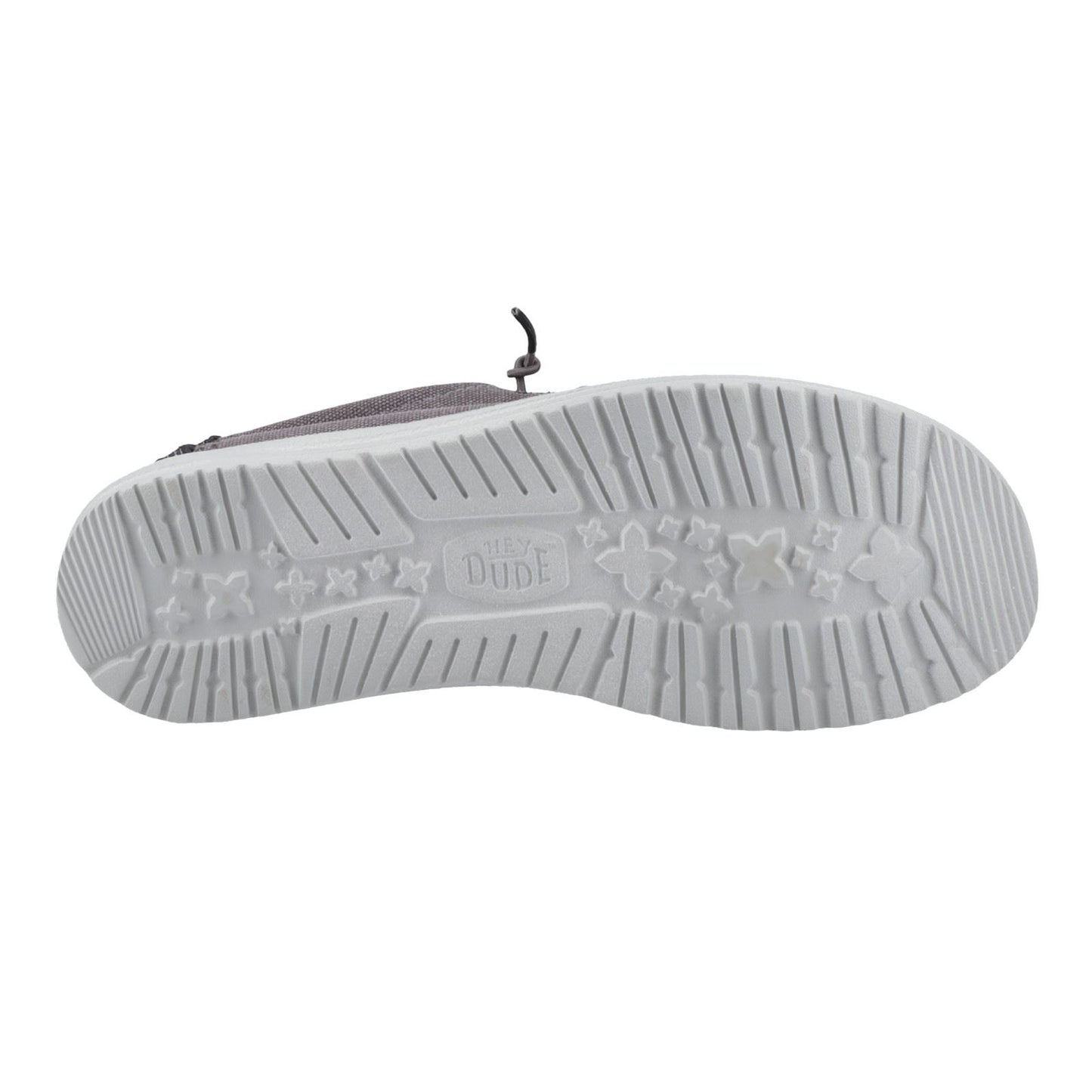HEYDUDE Wally Workwear Polyester Blend Men's Granite Grey/Black Moccasins Shoes
