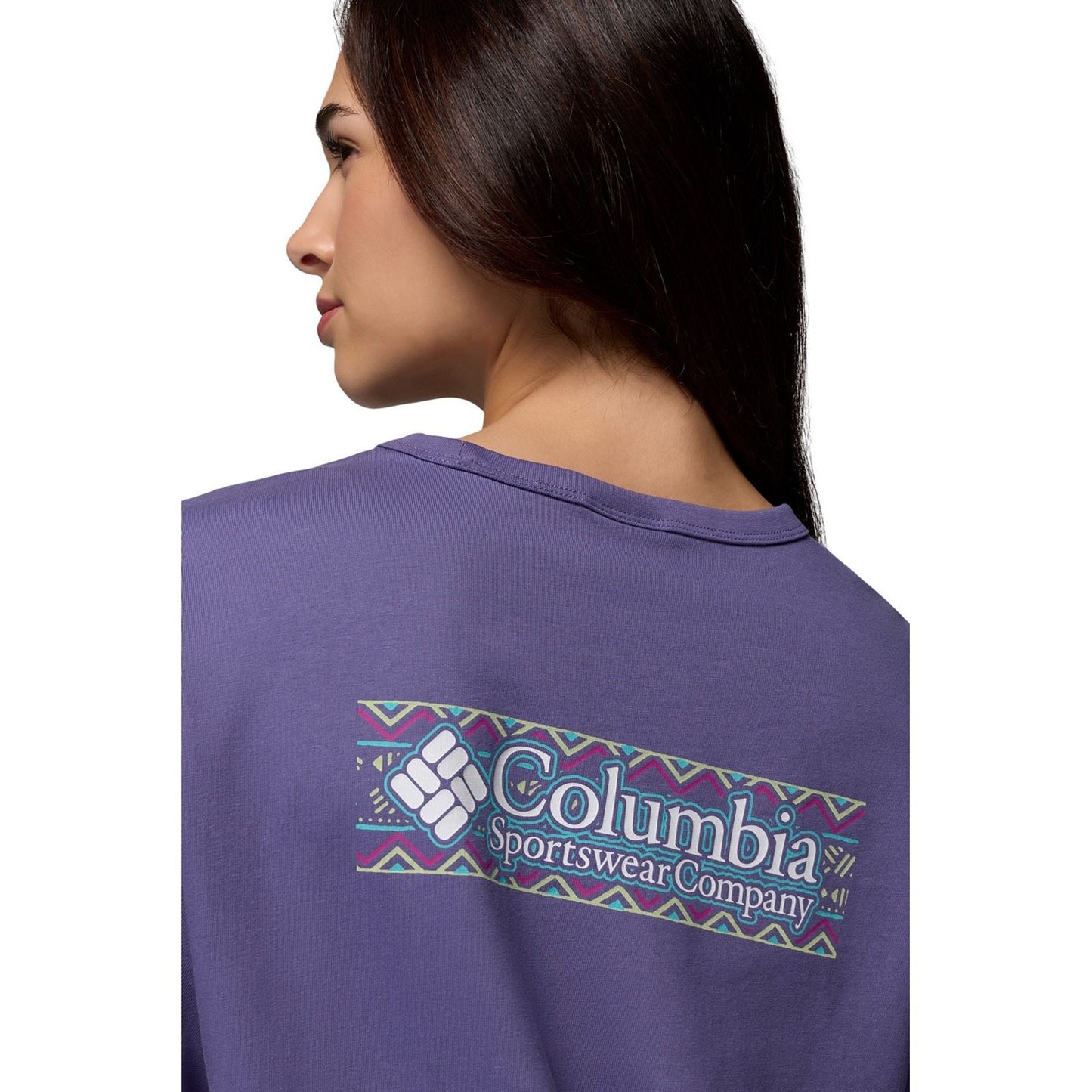Columbia CSC Heavyweight Graphic Tee Cotton Women's Purple T-Shirt