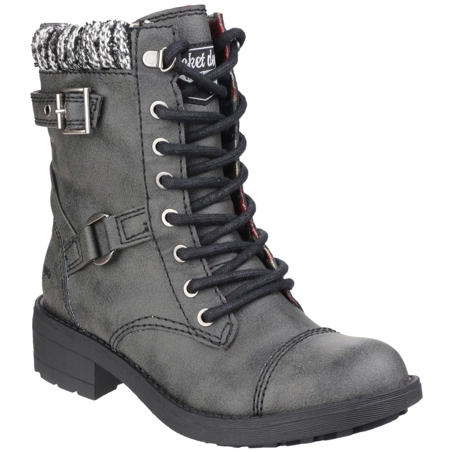 Rocket Dog Women's Thunder Galaxy Biker Boot in Black
