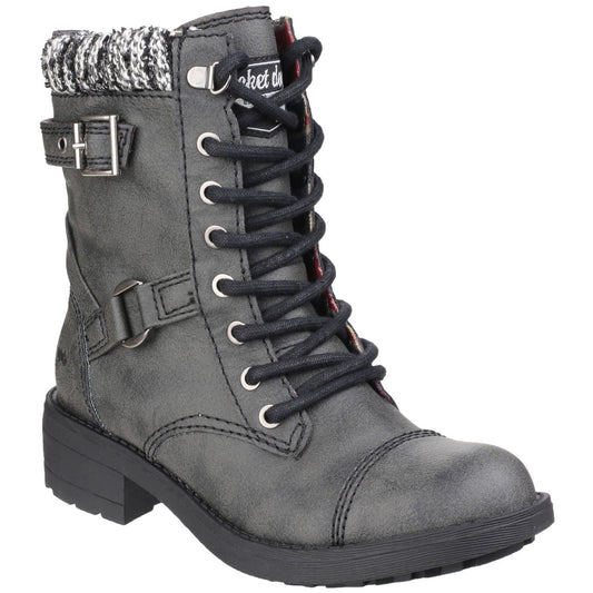Rocket Dog Women's Thunder Galaxy Biker Boot in Black