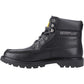 CAT Lifestyle Colorado Moc Toe Leather Men's Black Ankle Boots