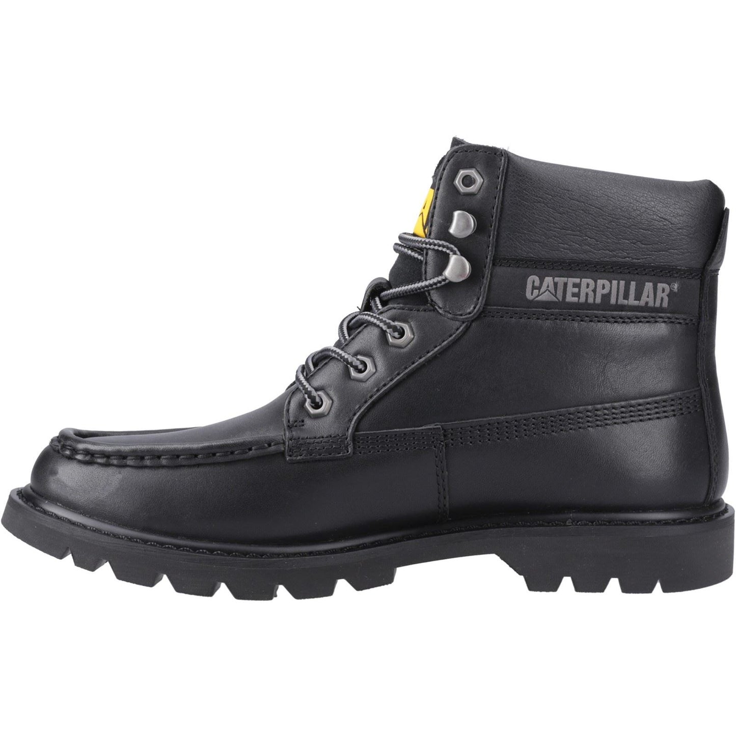 CAT Lifestyle Colorado Moc Toe Leather Men's Black Ankle Boots