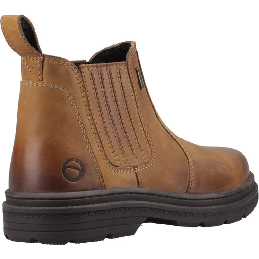 Cotswold Bisley Leather Men's Tan Ankle Boots
