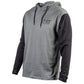 Caterpillar Men's Hooded Long Sleeve Tee in Dark Shadow