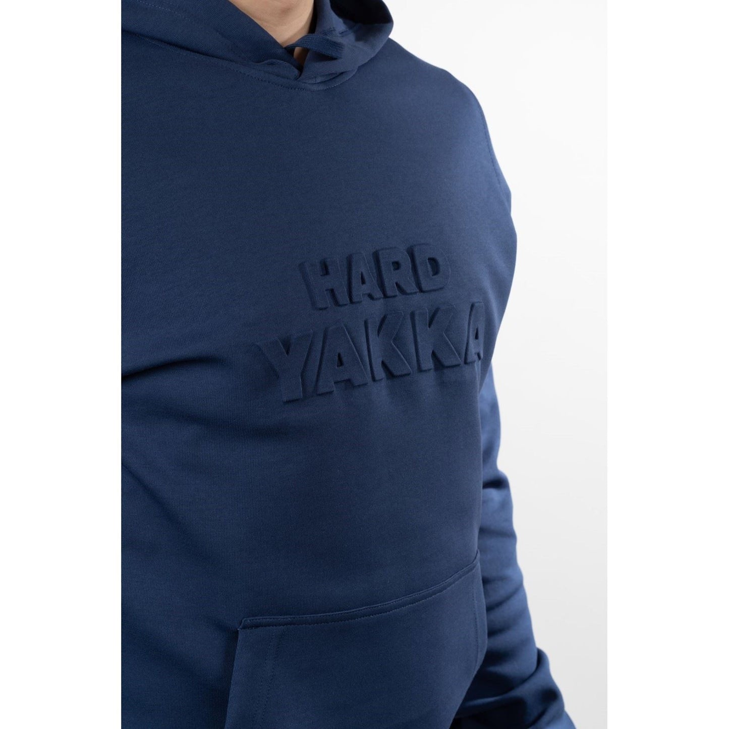 Hard Yakka Men's Embossed Pullover Hoodie in Indigo