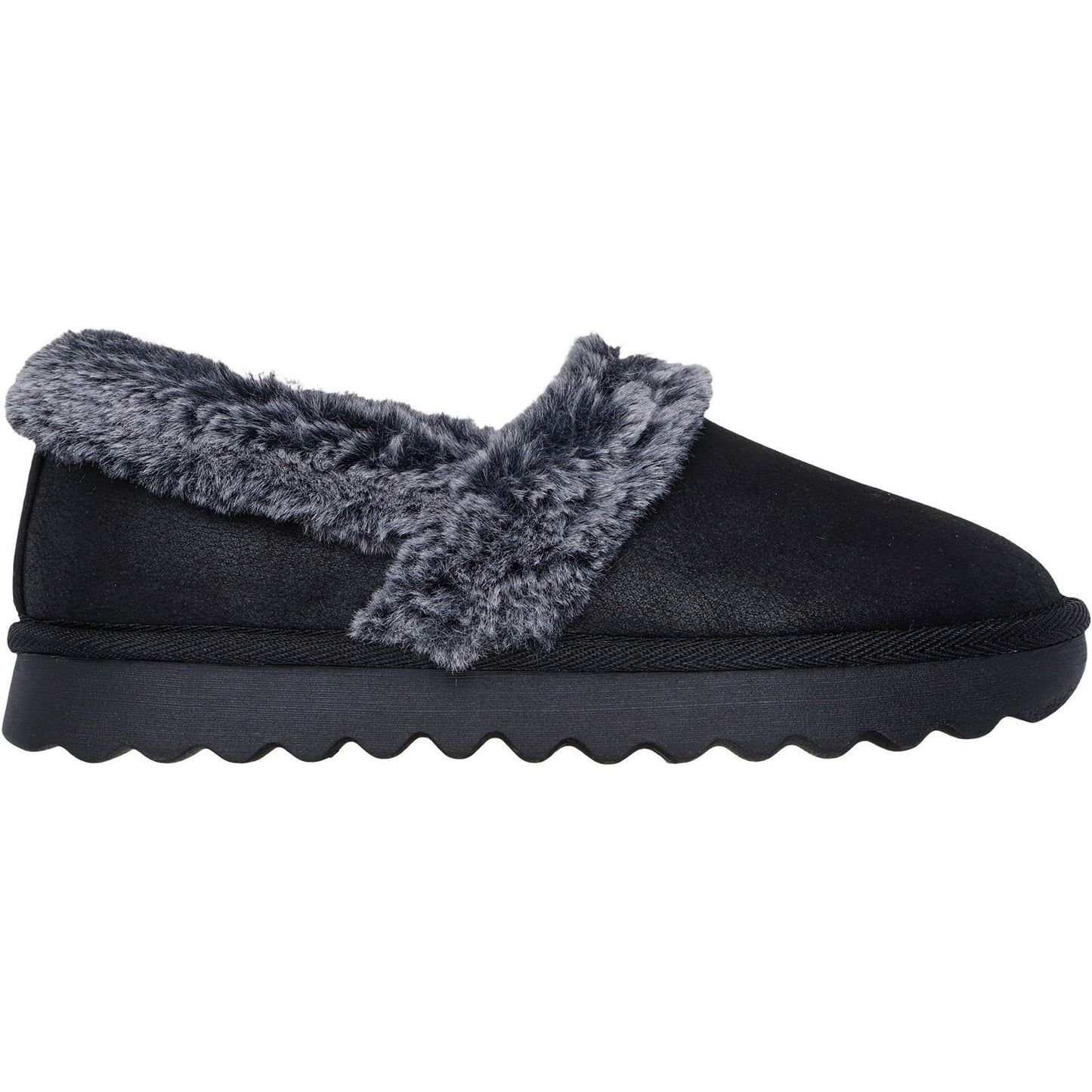 Skechers Cozy Up Polyester Women's Black Slippers