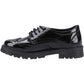 Hush Puppies Maxine Patent Leather Youth Black Brogues