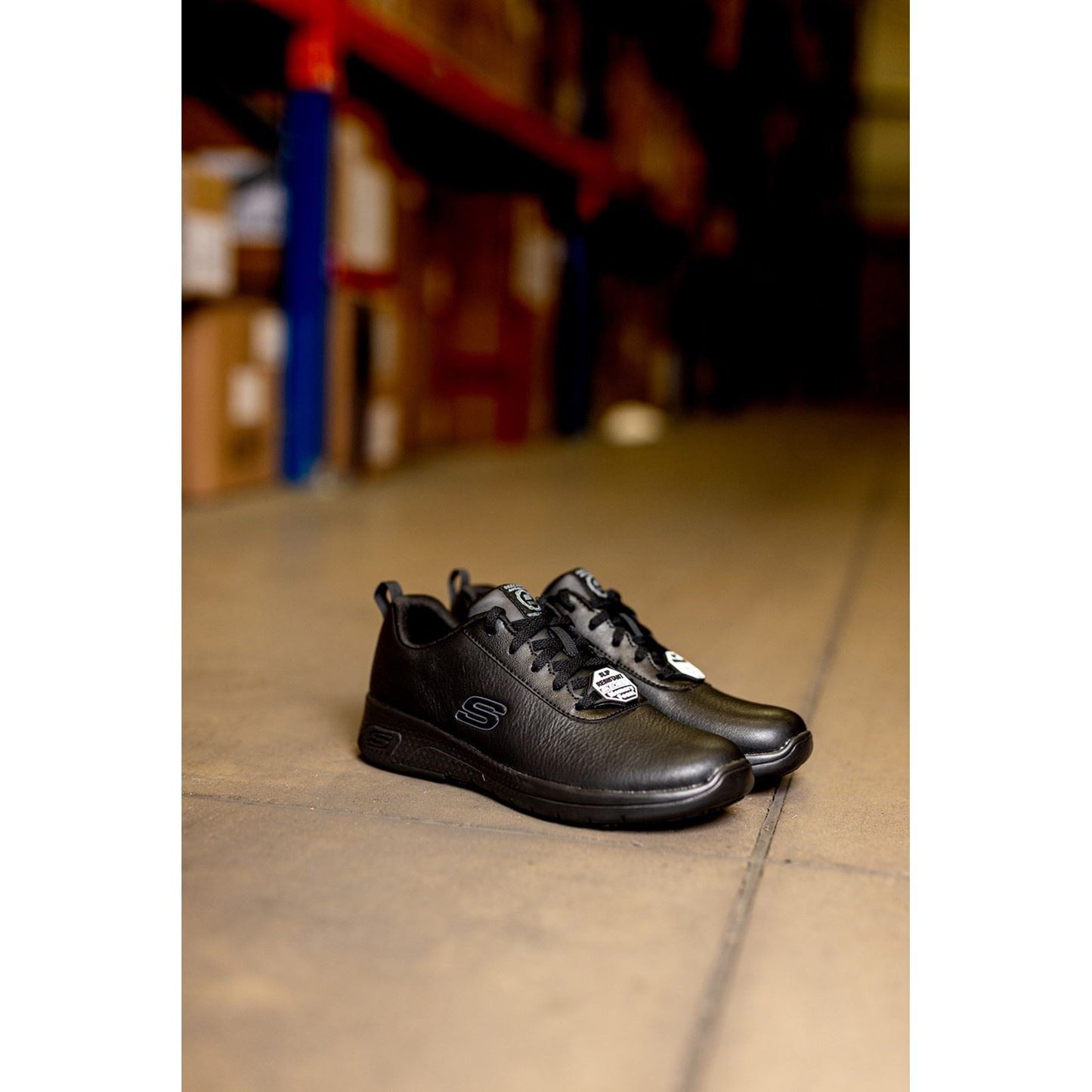 Skechers Workwear Marsing Gmina Leather Women's Black Safety Trainers