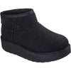 Skechers Keep Cozy Leather Women's Black Winter Ankle Boots
