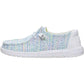 HEYDUDE Wendy Stretch Polyester Women's White/Multi Loafers