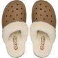 Crocs Classic Fuzz Scuff Thermoplastic Men's Sepia Slippers