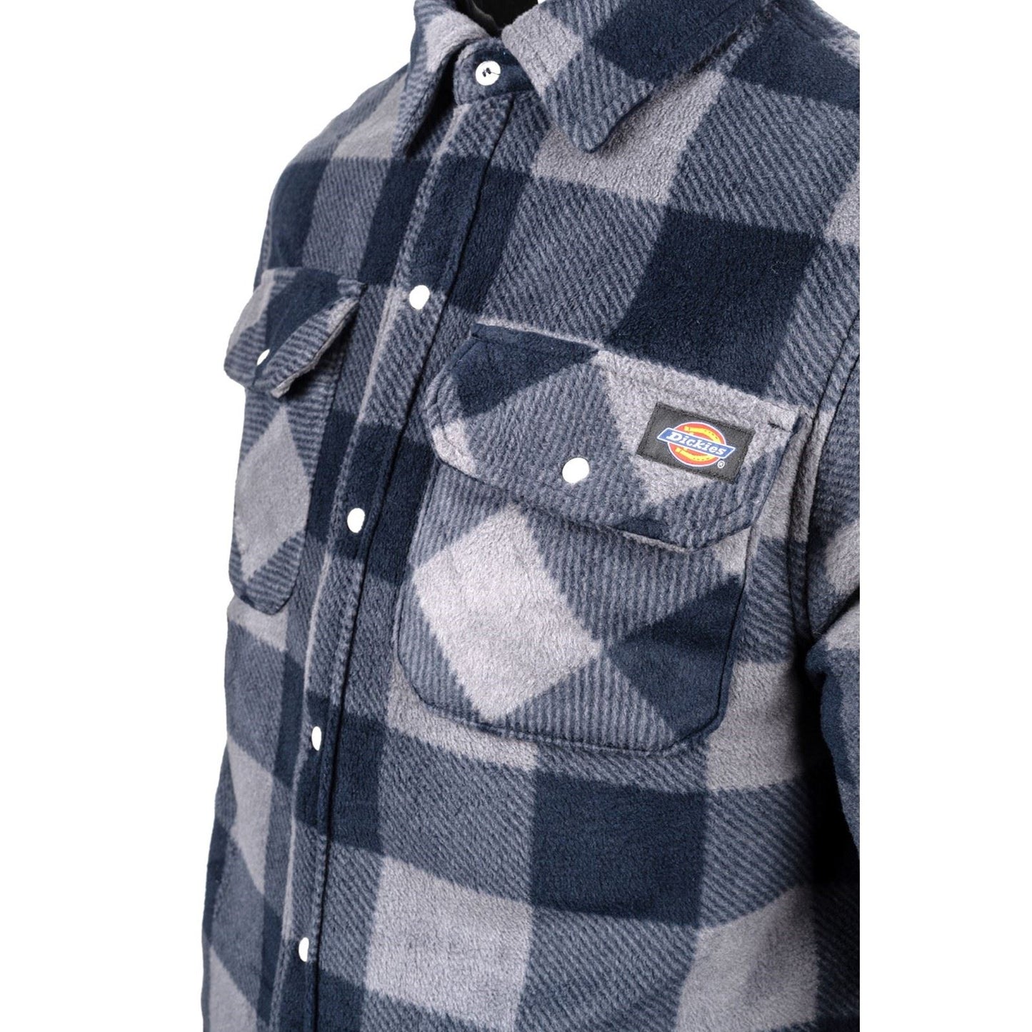 Dickies Portland Polyester Men's Blue Casual Shirt